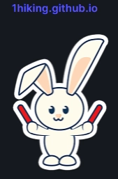 A message on Element demonstrating the Bunny sticker with red sticks.